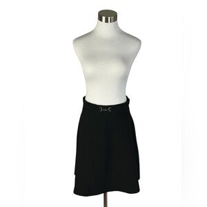 H&M Horsebit Black Women's A-Line Skirt